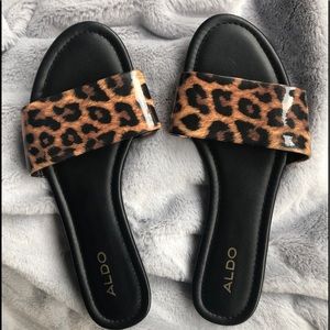 Leopard slide sandal Aldo